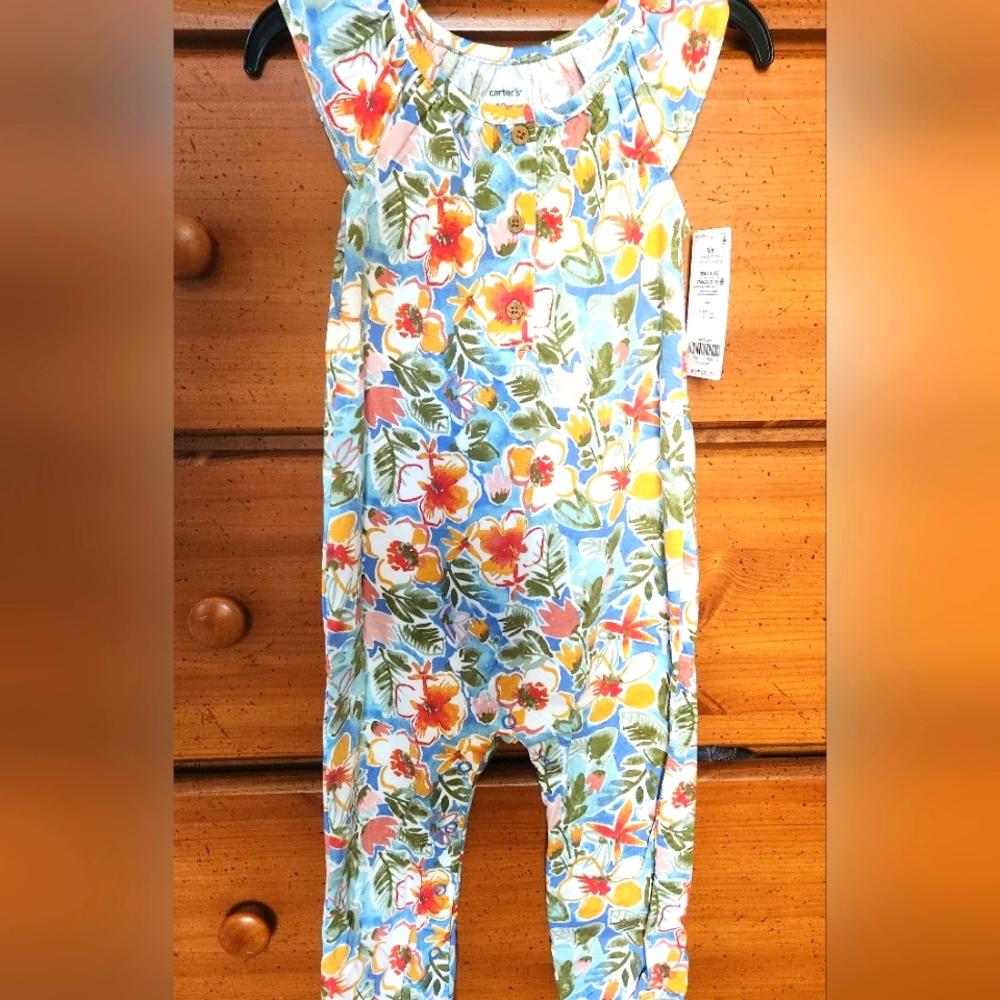 Carters floral romper
